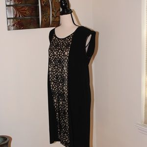 Alfani, laser cut detailing sleeveless sheath  dress